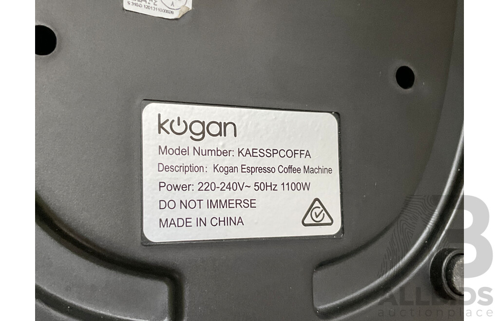 KOGAN Espresso Manual Coffee Machine - ORP $149.99
