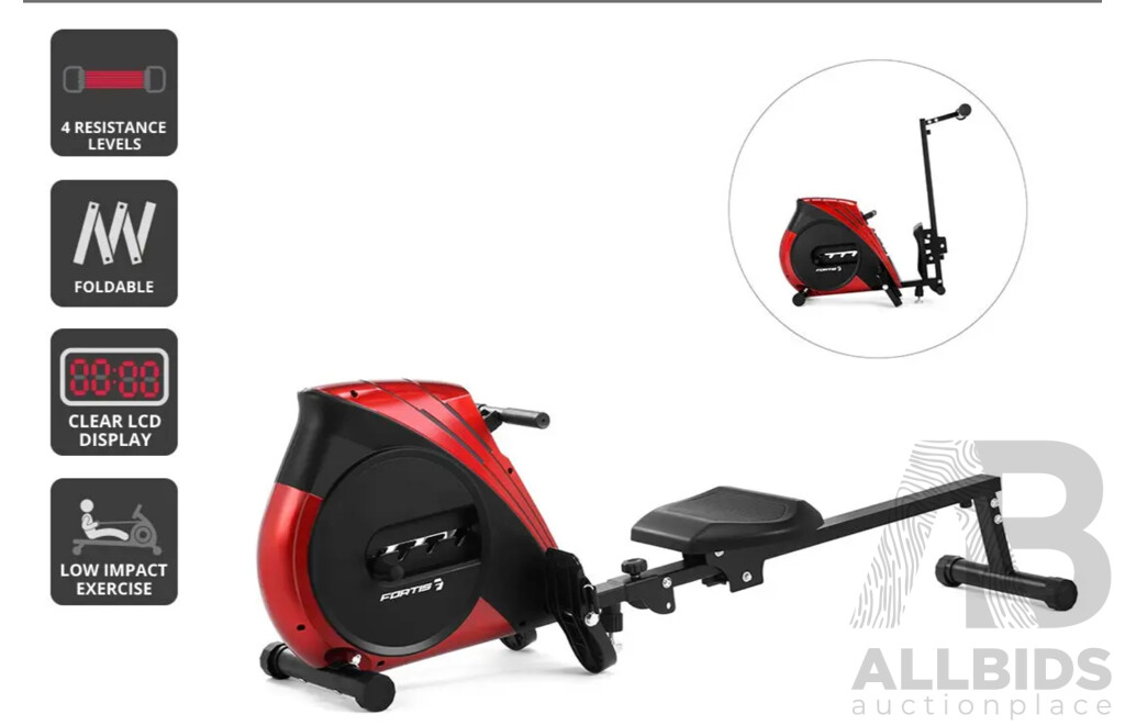 FORTIS Foldable Mechanical Exercise Rowing Machine - ORP $349.00