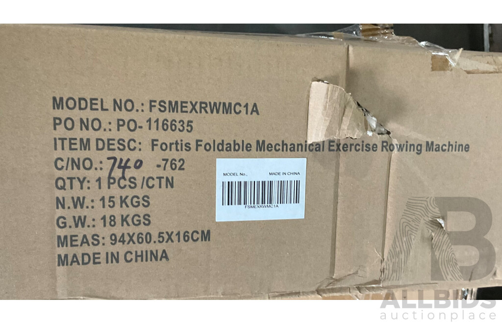 FORTIS Foldable Mechanical Exercise Rowing Machine - ORP $349.00