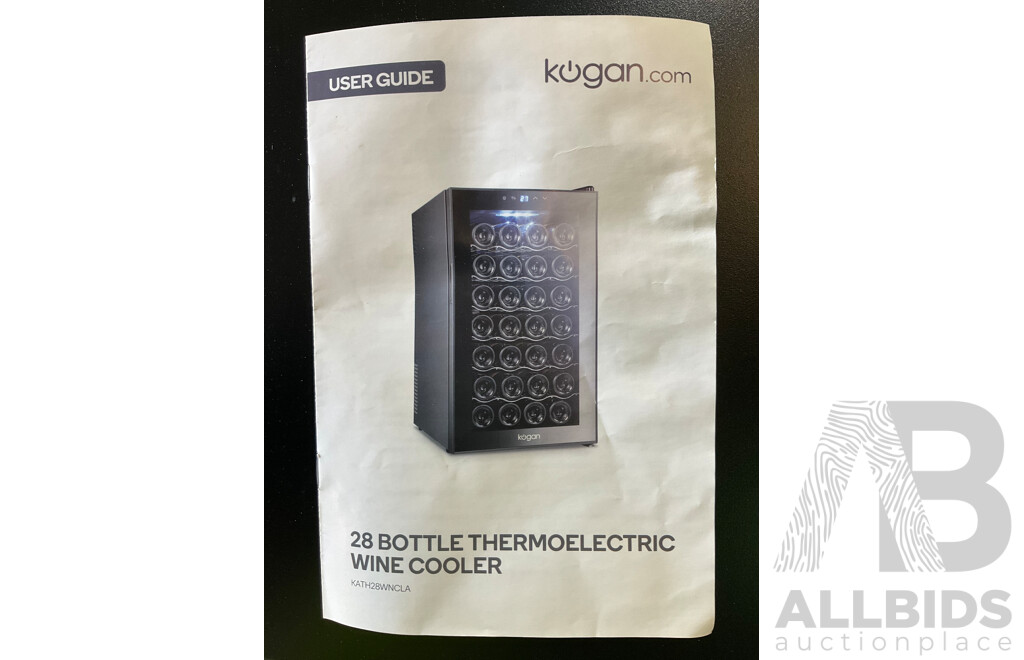 Kogan 28 Bottle Thermoelectric Wine Cooler - ORP $229.00