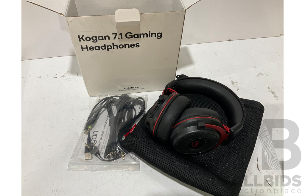 RAZOR VIPER AMBIDEXTROUS WIRED GAMING MOUSE RZ01 and KOGAN 7.1 Gaming Headphones - Lot of 2- Estimated ORP $149.99