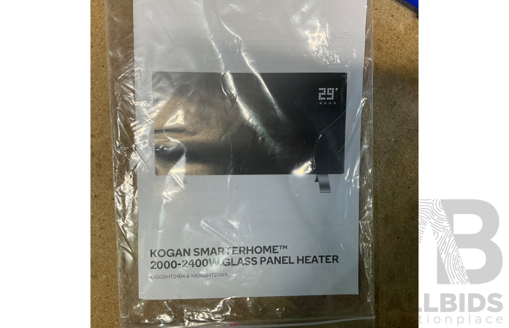 KOGAN SmarterHome Glass Panel Heater (Black) - ORP $179.00