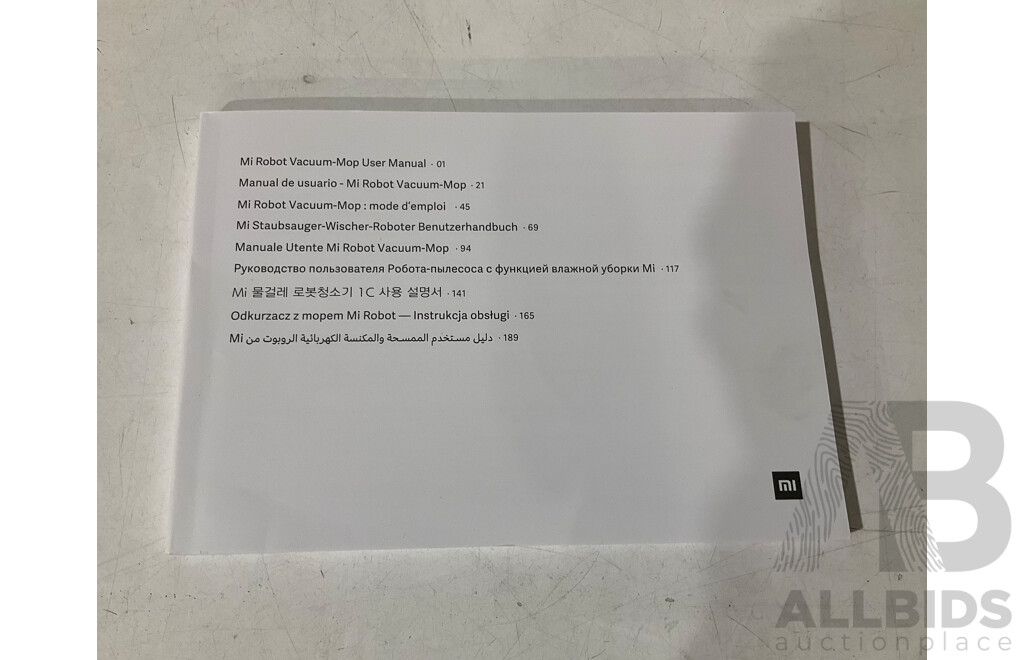 XIAOMI (STYTJO1ZHM) Mi Robot Vacuum - Mop (USED) - ORP $589.00