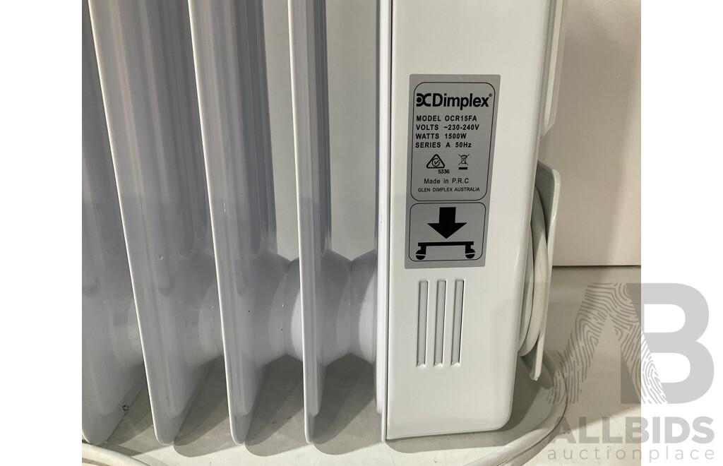 DIMPLEX (OCR15FA) 15kW Oil Column Heater With Turbo Fan - ORP $159.99