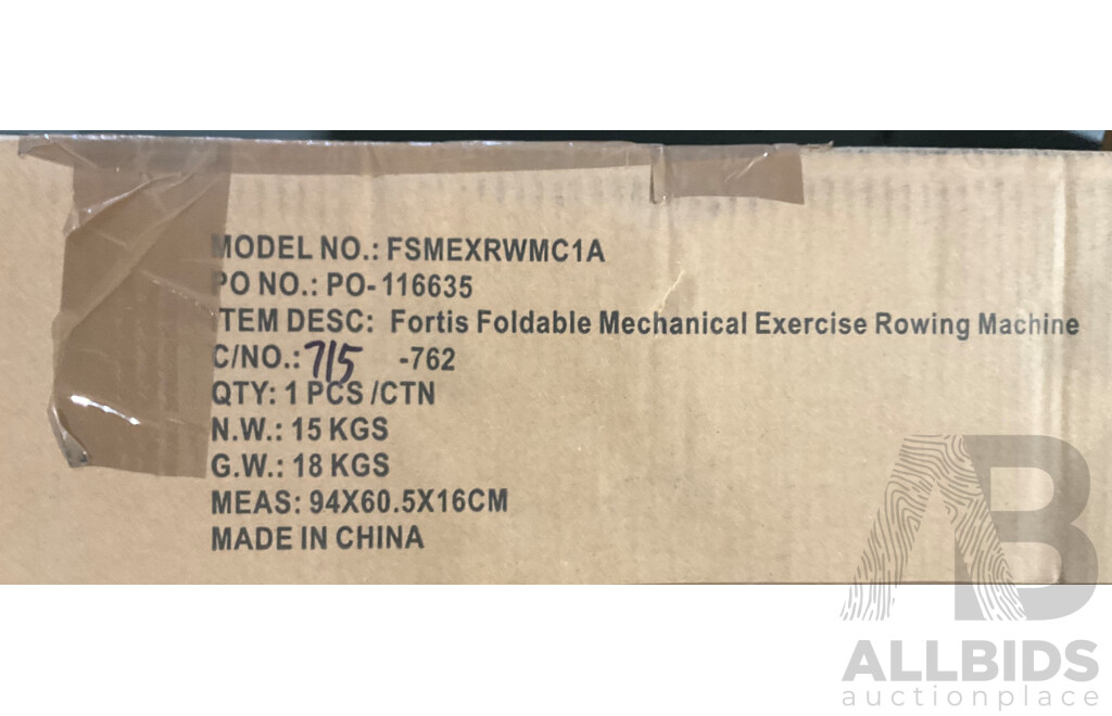 FORTIS Foldable Mechanical Exercise Rowing Machine - ORP $246.00