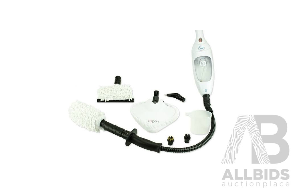 KOGAN Steam Mop and E8 Corded Stick Vacuum Cleaner - Lot of 2 - Estimated ORP $199.99
