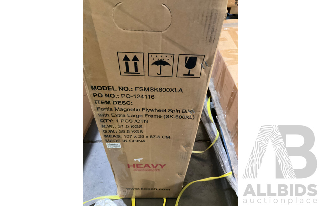 FORTIS Magnetic Flywheel Spin Bike With Extra Large Frame (SK-600XL) - ORP $312.00