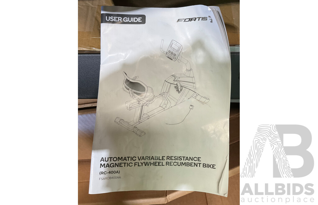 FORTIS Automatic Variable Resistance Magnetic Flywheel Recumbent Bike - ORP $226.00