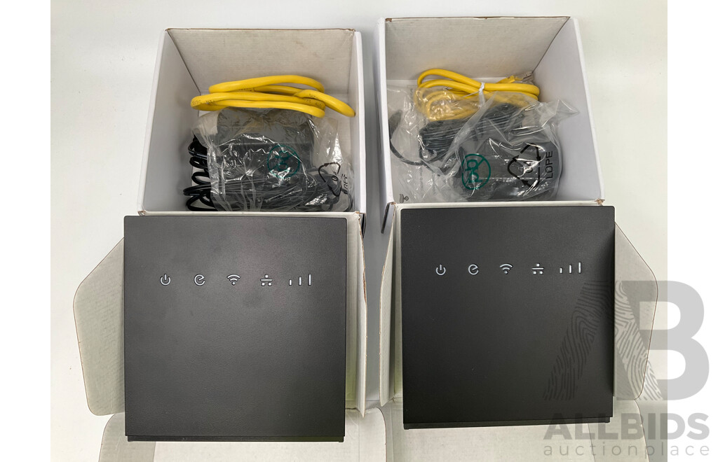 KOGAN N300 4G LTE CAT4 Modem & Wireless Router - LOT of 2 - ORP $179.98