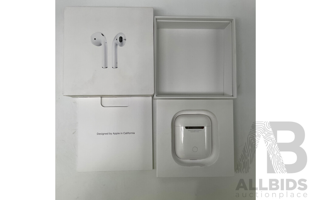 APPLE (MV7N2ZM/A) AirPods With Charging Case [2nd Gen]- ORP  $189