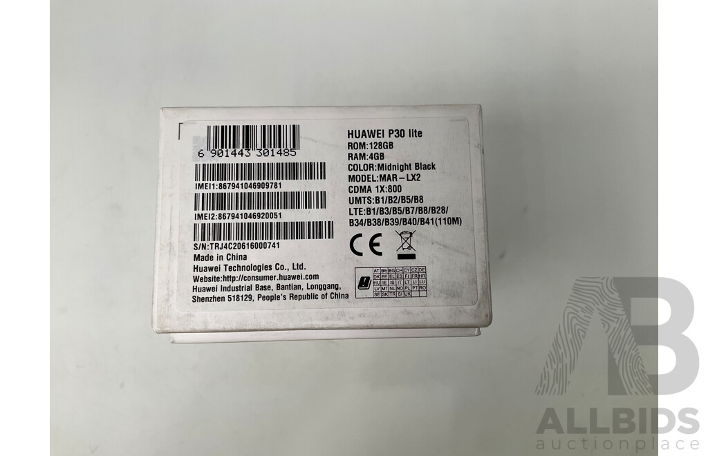 HUAWEI (MAR -LX2) P30 Lite Midnight Black 128gb