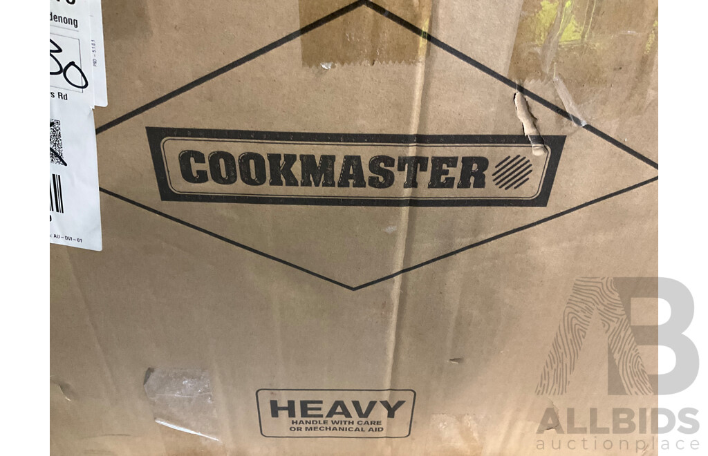 COOKMASTER 3 in 1 Outdoor Charcoal Smoker, Grill, Pizza Oven - Approximate ORP $150
