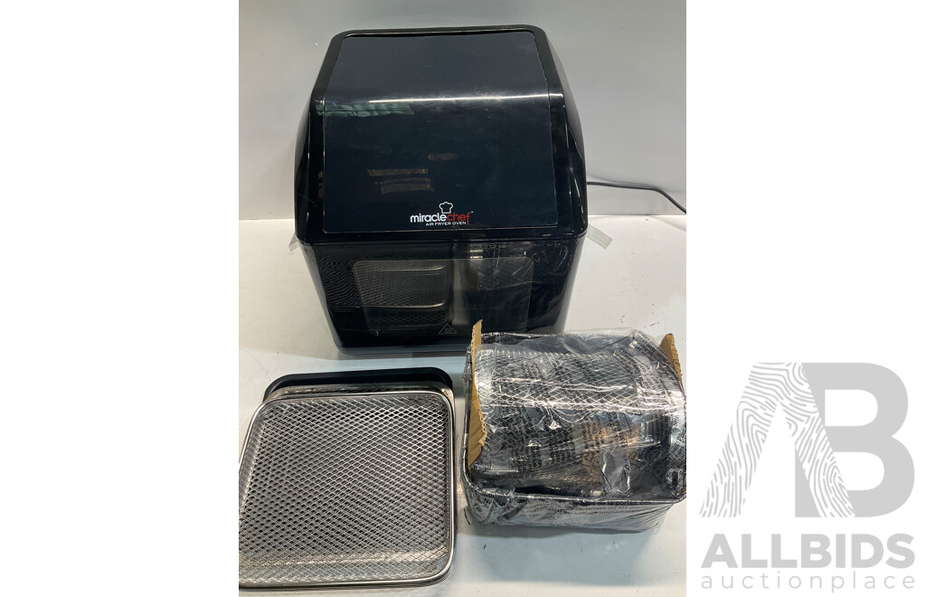 MIRACLE CHEF 1500W 10L Air Fryer Oven Deluxe 7in Multi Cooker - Estimated ORP $199