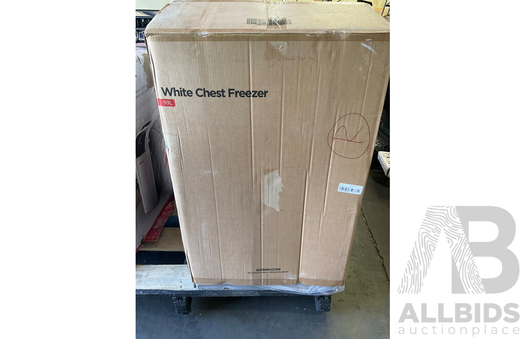 KOGAN 99L Chest Freezer (White) - ORP $249.00