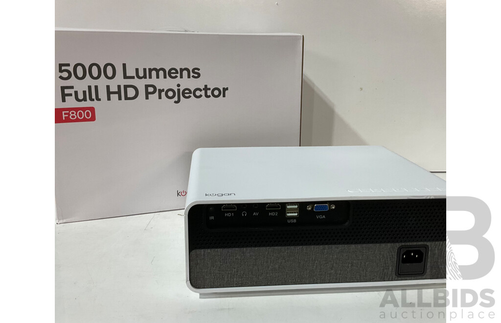 KOGAN 5000 Lumens Full GD Projector (F800) - ORP $349.00