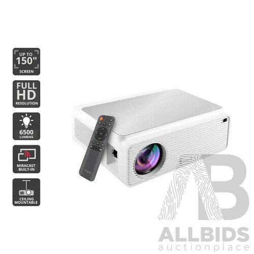 Kogan (KAS900PRRA) 6500 Lumens Full HD Wi-Fi Projector - ORP $499.99