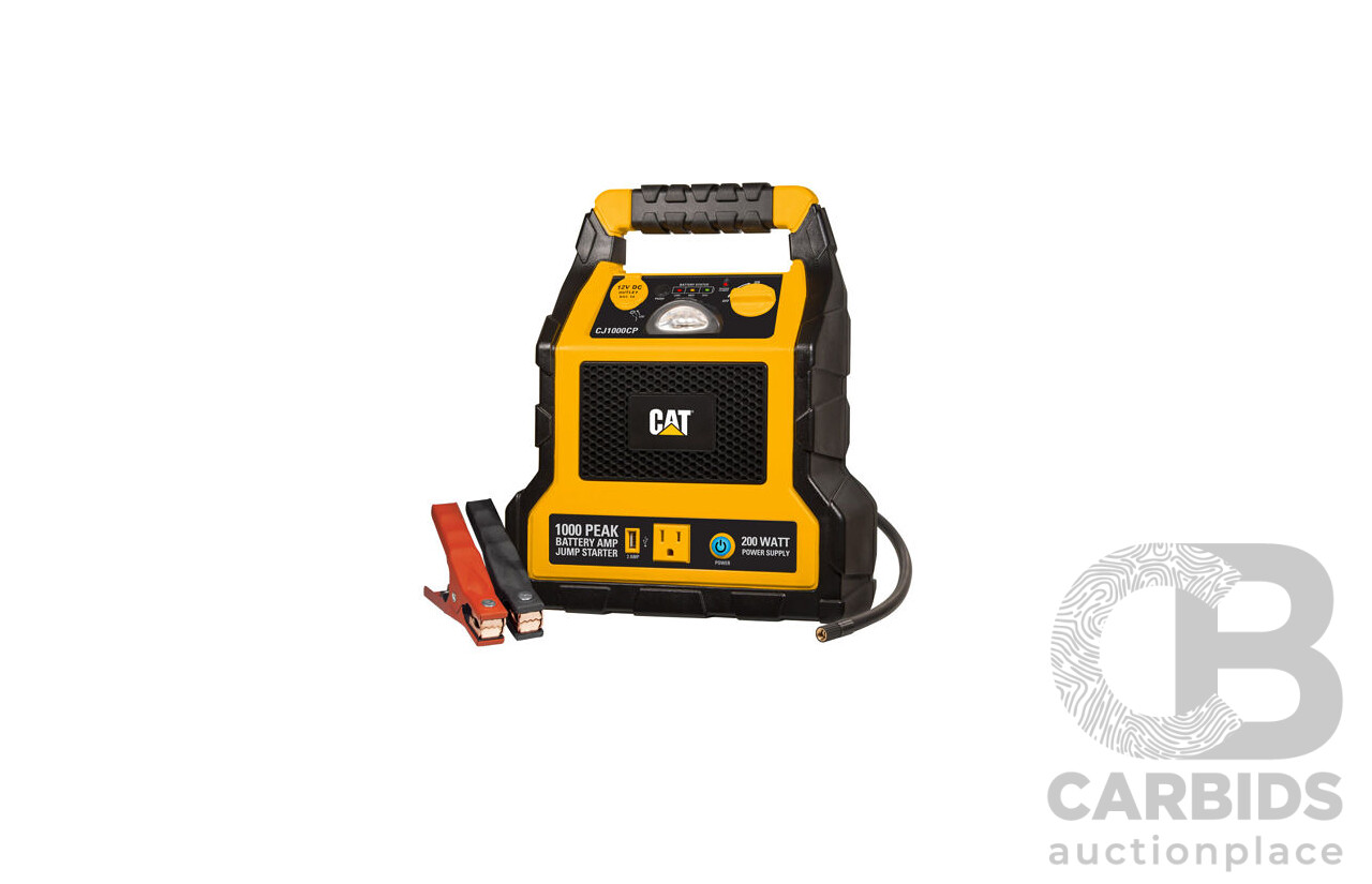 CAT (CJ1000DCPAU) Jumpstarter & Air Compressor - ORP $144.99
