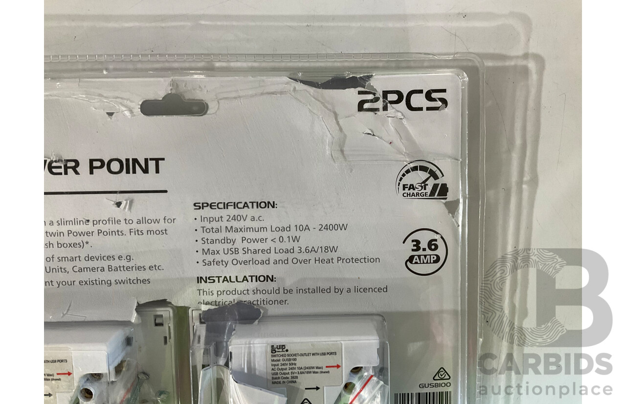 SHELL Portable Power Jump Starter, DURACELL Batteries & GULP 2pcs USB Power Point - LOT of 3 - ESTIMATED ORP $180