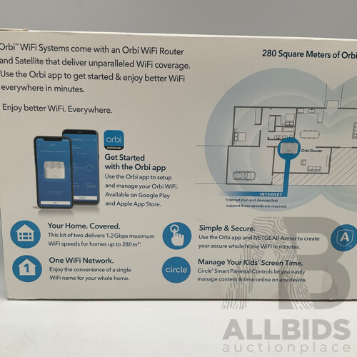 NETGEAR (RBK12) Orbi AC1200 Mesh System - ORP $299.00