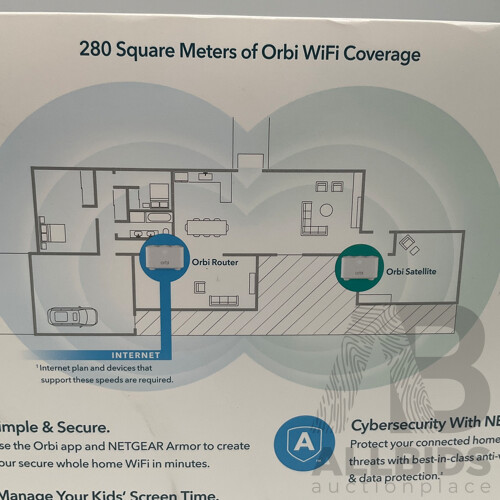 NETGEAR (RBK12) Orbi AC1200 Mesh System - ORP $299.00