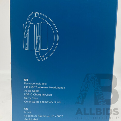 SENNHEISER (SEBT4) HD 450BT Noise Cancelling Headphones - ORP $299.00
