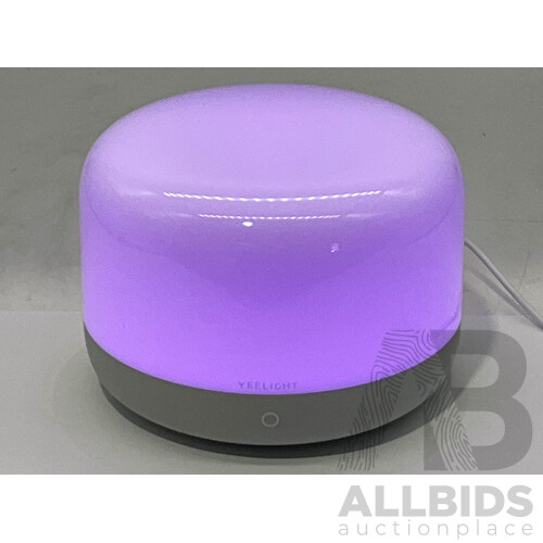 DC DIMPLEX (DCPF40G) High Velocity Pedestal Fan & YEELIGHT (YLCT01YL) LED Smart Lamp D2 - Lot of 2 - Total ORP $199.98