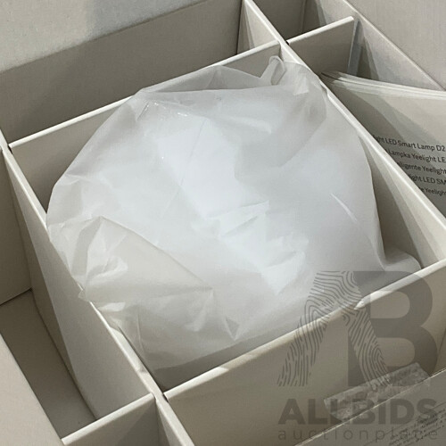 DC DIMPLEX (DCPF40G) High Velocity Pedestal Fan & YEELIGHT (YLCT01YL) LED Smart Lamp D2 - Lot of 2 - Total ORP $199.98