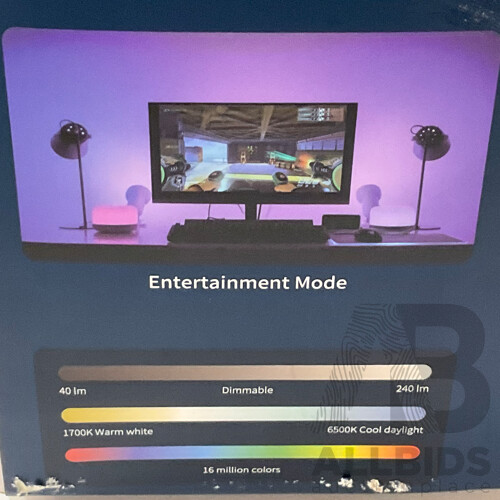 DC DIMPLEX (DCPF40G) High Velocity Pedestal Fan & YEELIGHT (YLCT01YL) LED Smart Lamp D2 - Lot of 2 - Total ORP $199.98