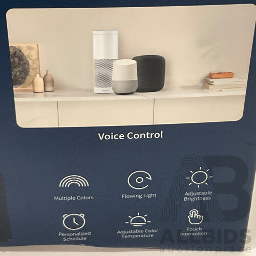 DC DIMPLEX (DCPF40G) High Velocity Pedestal Fan & YEELIGHT (YLCT01YL) LED Smart Lamp D2 - Lot of 2 - Total ORP $199.98