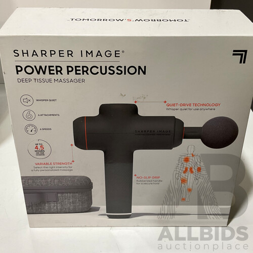 AUSCLIMATE (WDH-930DA) NWT Large 35L Dehumidifier  - SHARPER IMAGE Power Percussion Deep Tissue Massager - Total ORP $724.99