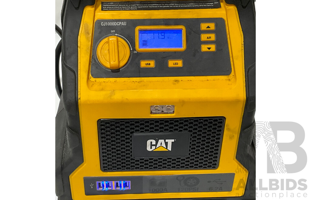 CAT (CJ1000DCPAU) Jumpstarter & Air Compressor - ORP $144.99