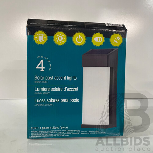 FEIT Electric (72030) Led String Lights 14.6m - NATURALLY SOLAR 4 Solar Post Accent Lights - PESTILL - Pest Repeller - Lot of 3 - Estimated Total ORP $179.99
