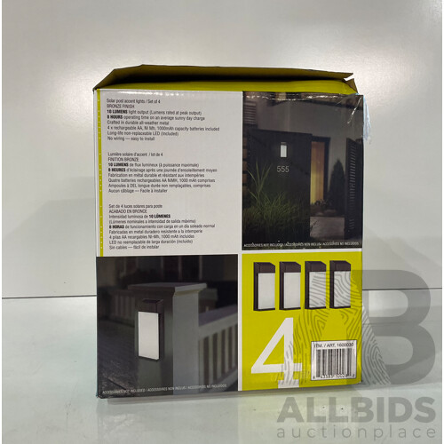 FEIT Electric (72030) Led String Lights 14.6m - NATURALLY SOLAR 4 Solar Post Accent Lights - PESTILL - Pest Repeller - Lot of 3 - Estimated Total ORP $179.99