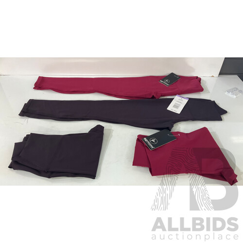 TOMMY HILFIGER Women's Spray Jacket (White - Size XS) - 90 DEGREE (AW70793) Women's Yoga Tights X 4 (Size XS)  & Assorted Women's Clothing - Lot of 8 -  Estimated Total ORP $550.00