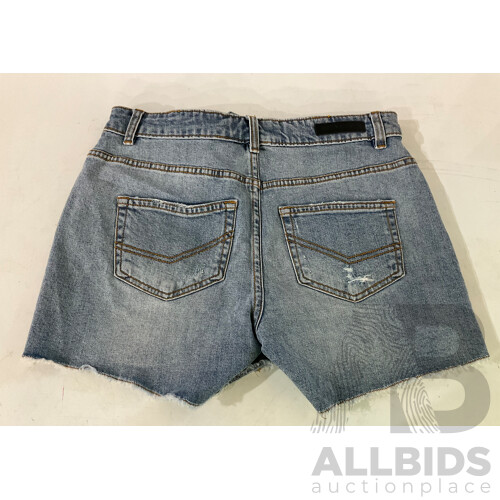 BETTINA LIANO (YG077601CO) Tanya Denim Shorts (Size 8) - CALVIN KLEIN JEANS Denim Shorts (Size 10) & Assorted Womens Clothing - Lot of 8 - Estimated ORP $500.00