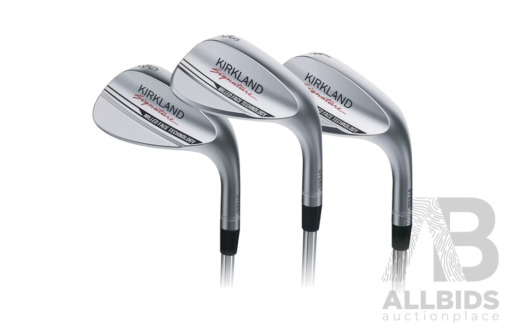 KIRKLAND (1460141) Signature 3 Piece Golf Wedge Set - ORP $229.99