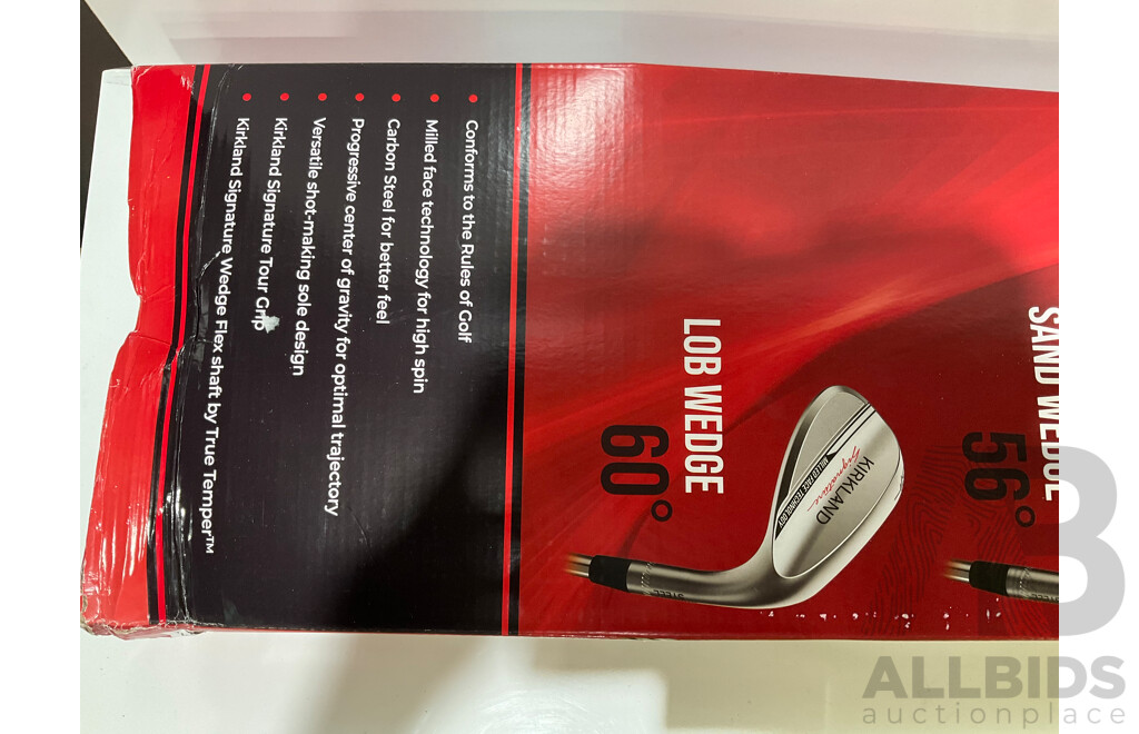 KIRKLAND (1460141) Signature 3 Piece Golf Wedge Set - ORP $229.99