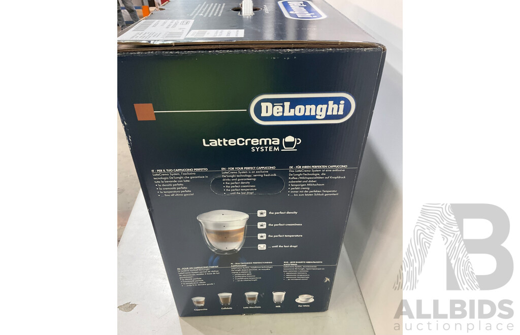 DELONGHI (ECAM350.55.B) Premiu Automatic Coffee Machine - Total - ORP $1199.00