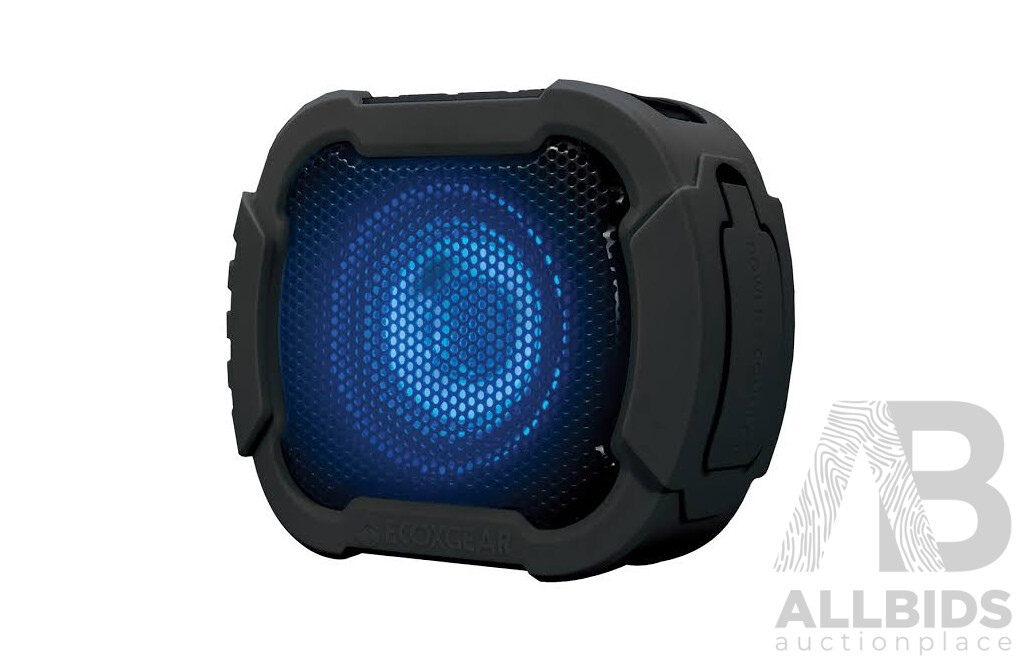 ECOXGEAR (GDI-EXRPL201) Portable Speaker Eco Roam 20+, BODYGLOVE Full Face Snorkel Mask - LOT of 2 - ESTIMATED ORP $170