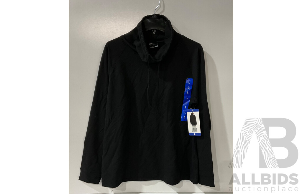 CALVIN KLEIN (107375) Sorona Aura White Women's Puffa Jacket (Size M) - 32 Degrees Heat Sweatshirt (Size L - Black) & Leggings - Lot of 3 - Estimated Total ORP $200.00