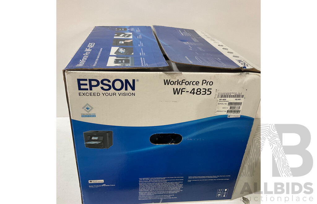 EPSON (WF-4835) WorkForce Pro All-in-One Printer  - ORP $186.99