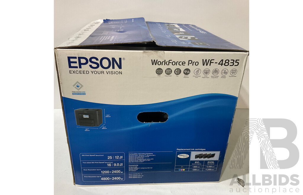 EPSON (WF-4835) WorkForce Pro All-in-One Printer  - ORP $186.99
