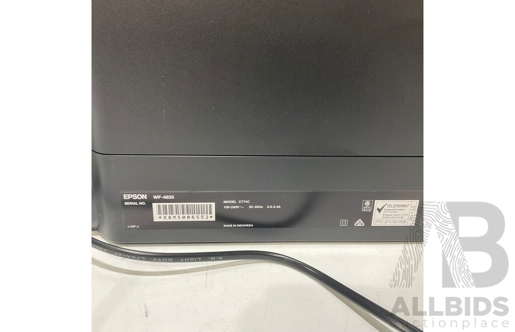 EPSON (WF-4835) WorkForce Pro All-in-One Printer  - ORP $186.99