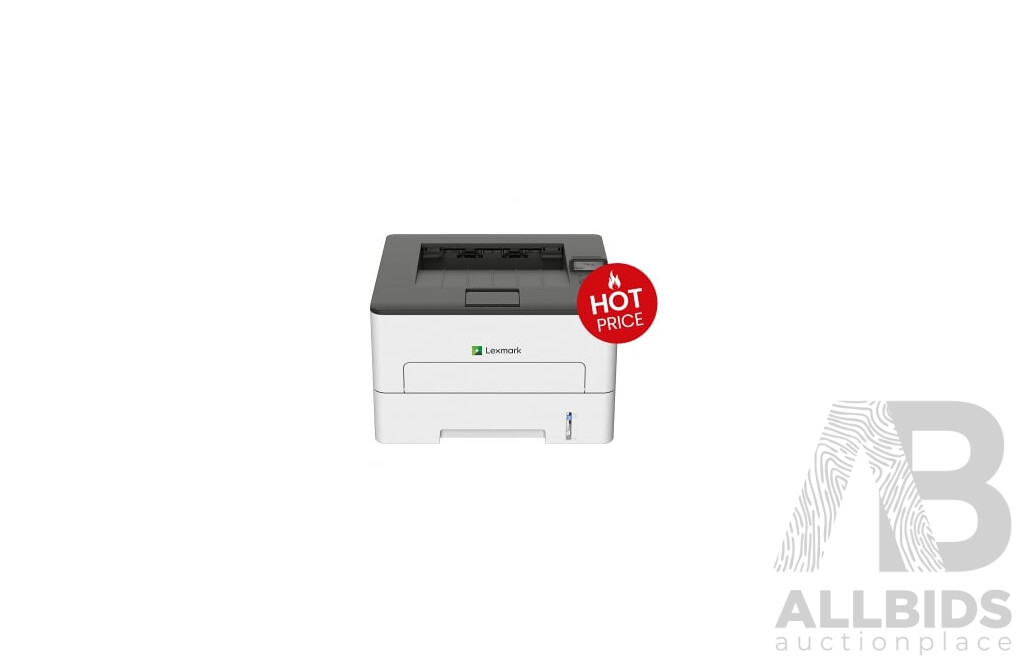 LEXMARK (B2236dw) 34ppm Single Function Wireless Mono Laser Printer - ORP $227.59