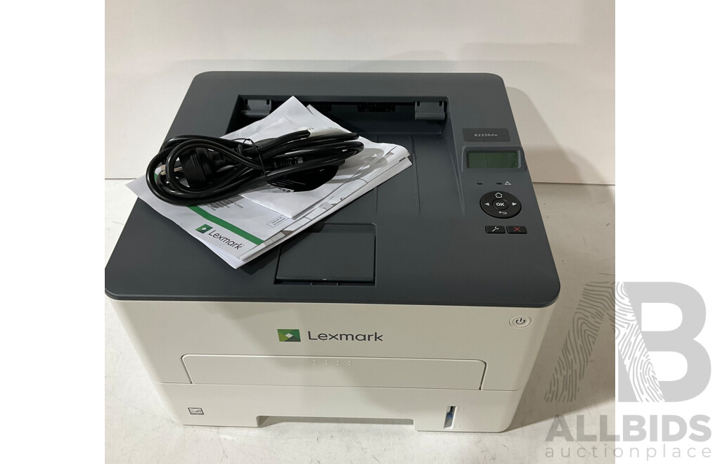 LEXMARK (B2236dw) 34ppm Single Function Wireless Mono Laser Printer - ORP $227.59