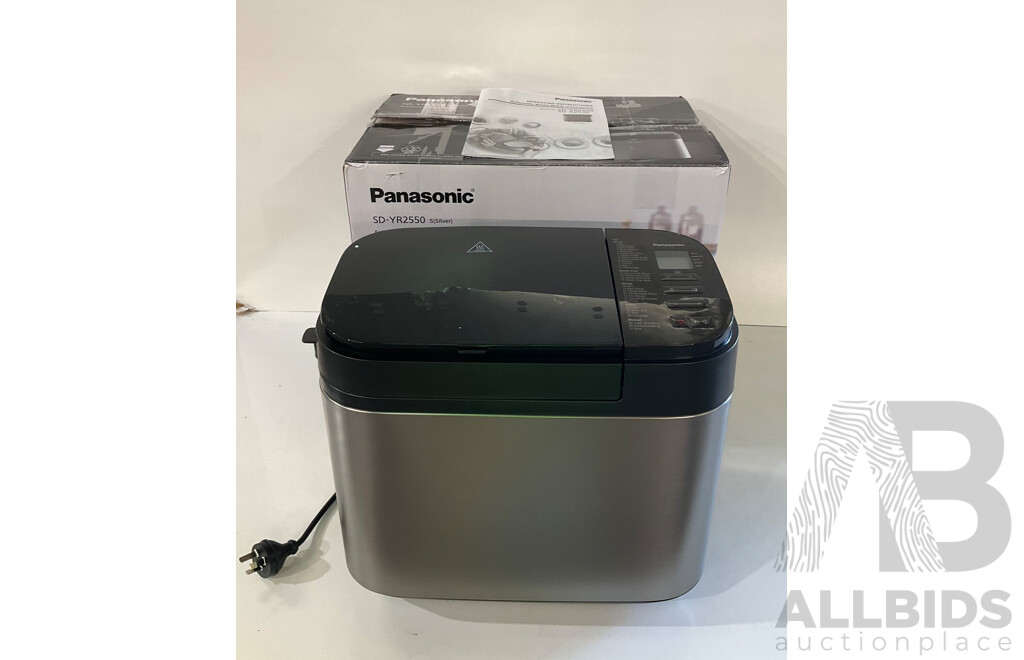 PANASONIC (SD-YR2550) Stainless Steel Bread Maker - Total ORP $329.00