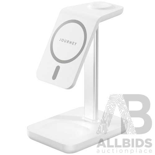 JOURNEY 3-in-1 Wireless Charger, LOGITECH (MR0085) Silent Wireless Combo - Lot of 2 - Total ORP $184.99
