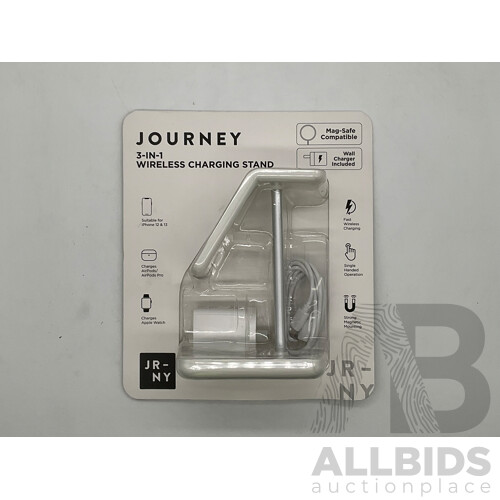 JOURNEY 3-in-1 Wireless Charger, LOGITECH (MR0085) Silent Wireless Combo - Lot of 2 - Total ORP $184.99