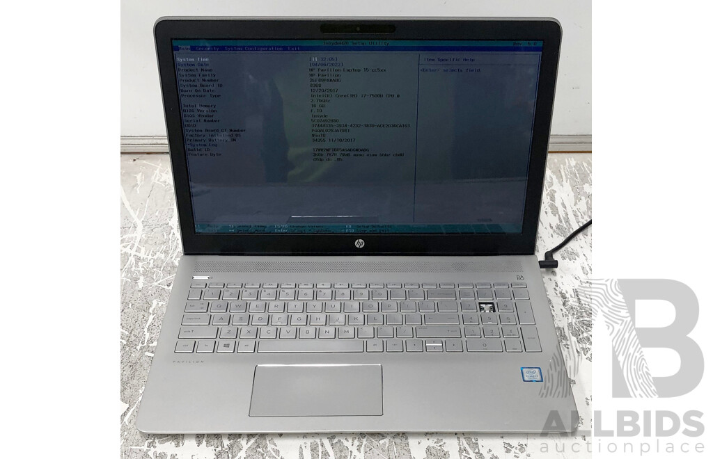 HP Pavilion Intel Core i7 (7500U) 2.70GHz-3.50GHz 2-Core CPU 15-Inch Touchscreen Laptop