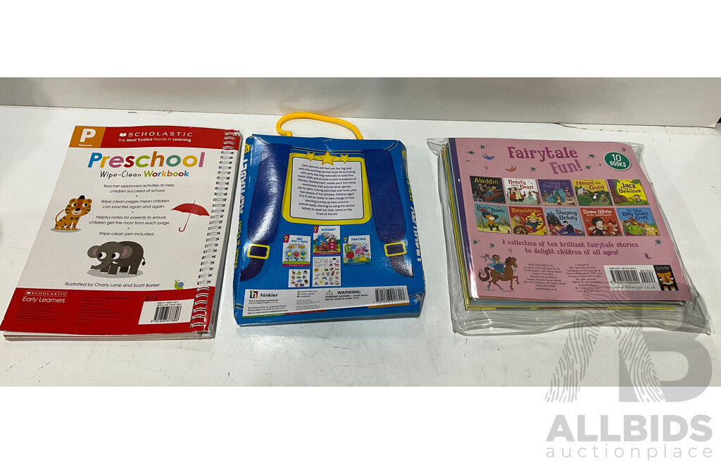 TRACEY MORONEY - the Feelings Series (10 Books), REBECCA JOHNSON - the Juliet Nearly a Vet (12 Books) & Assorted Children's Books & Clothes - Lot of 7 - Estimated Total ORP $199.99